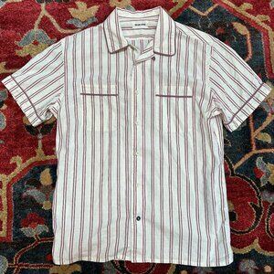 Taylor Stitch Tulum in Cranberry Stripe